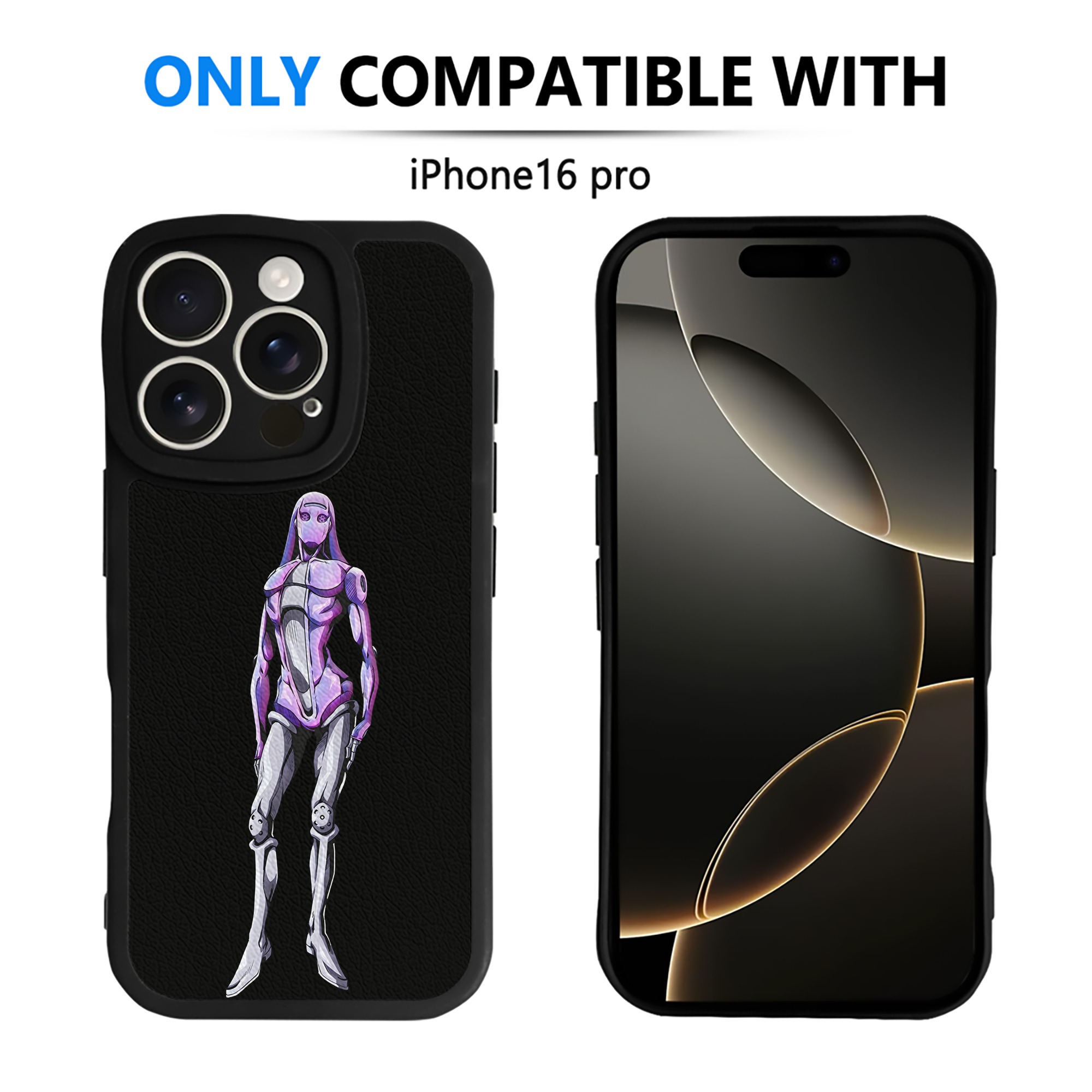 （画像用） ジョジョの奇妙な冒険 JoJo's Bizarre Adventure 【iPhone 16シリーズ対応】シリコンスマホケース（レザー調） 材質：シリコン